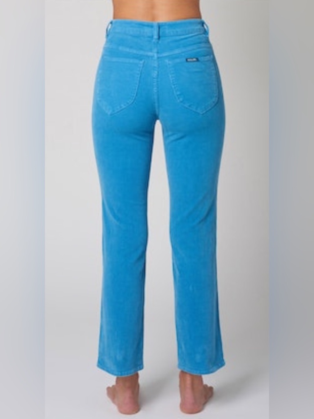Rolla’s Original High Rise Straight Cornflower Blue Corduroy Retro Pants Size 30